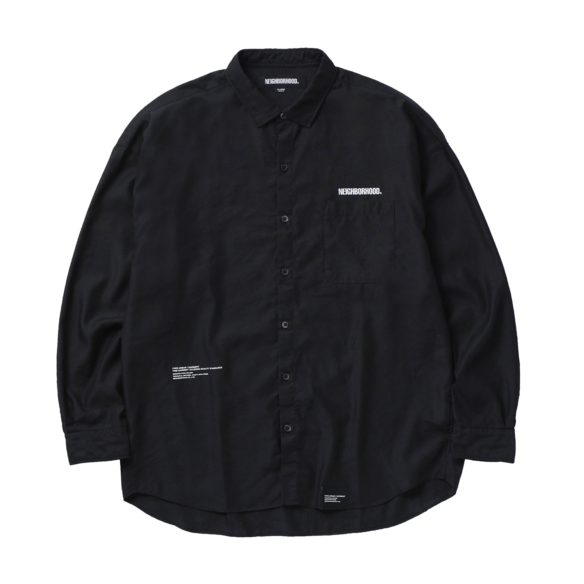 Neighborhood Over Shirt L/S Black