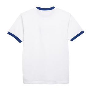 Carhartt WIP S/S Connection Script Ringer T-Shirt White/Wolfsbane
