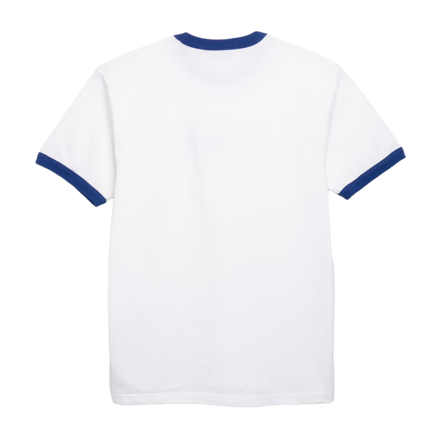 Carhartt WIP S/S Connection Script Ringer T-Shirt White/Wolfsbane