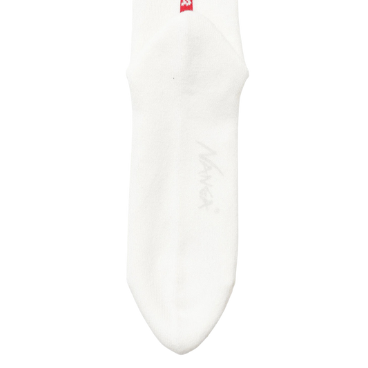 Nanga Vertical Line & Logo Socks White