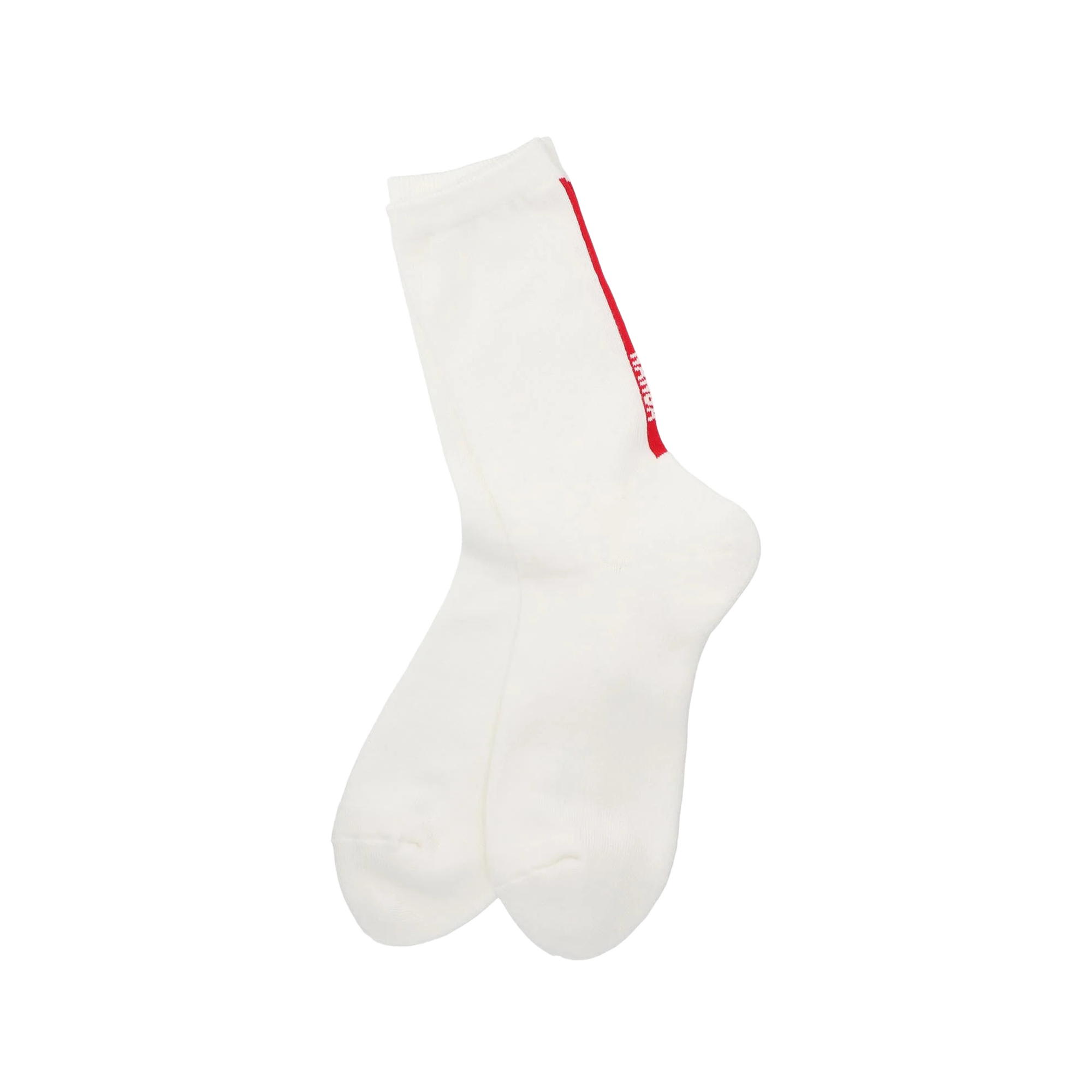Nanga Vertical Line & Logo Socks White