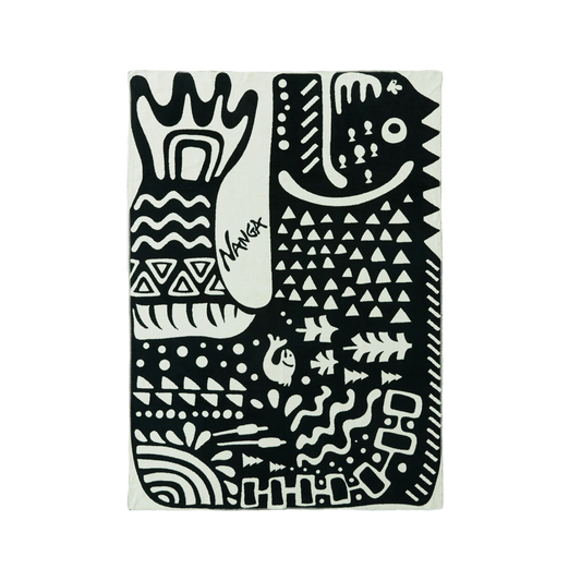 Nanga Ancient Fish Cotton Blanket S Black Fish