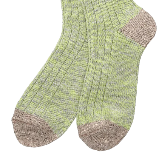Nanga Color Merange Crew Socks Green