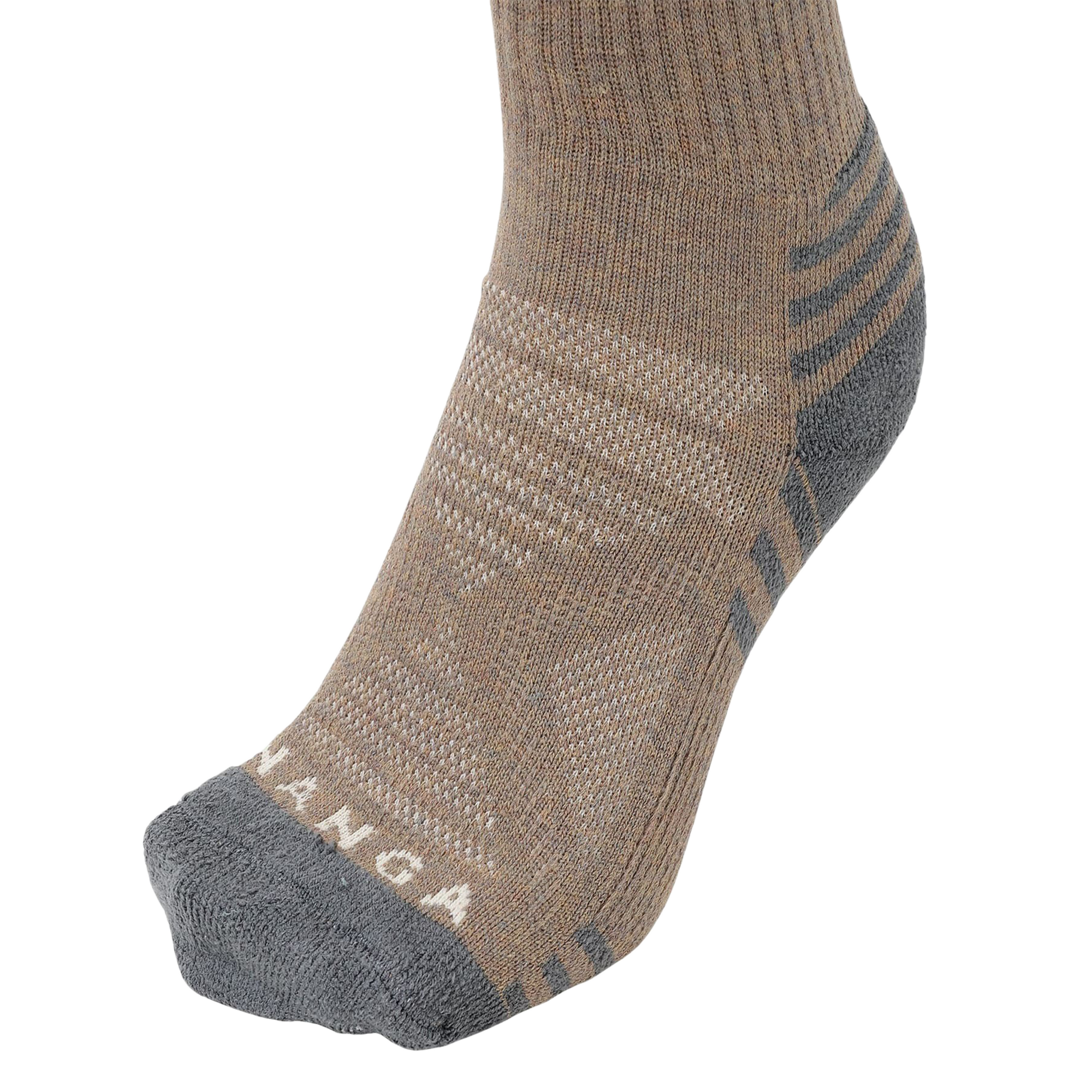 Nanga Power Step Crew Socks Brown