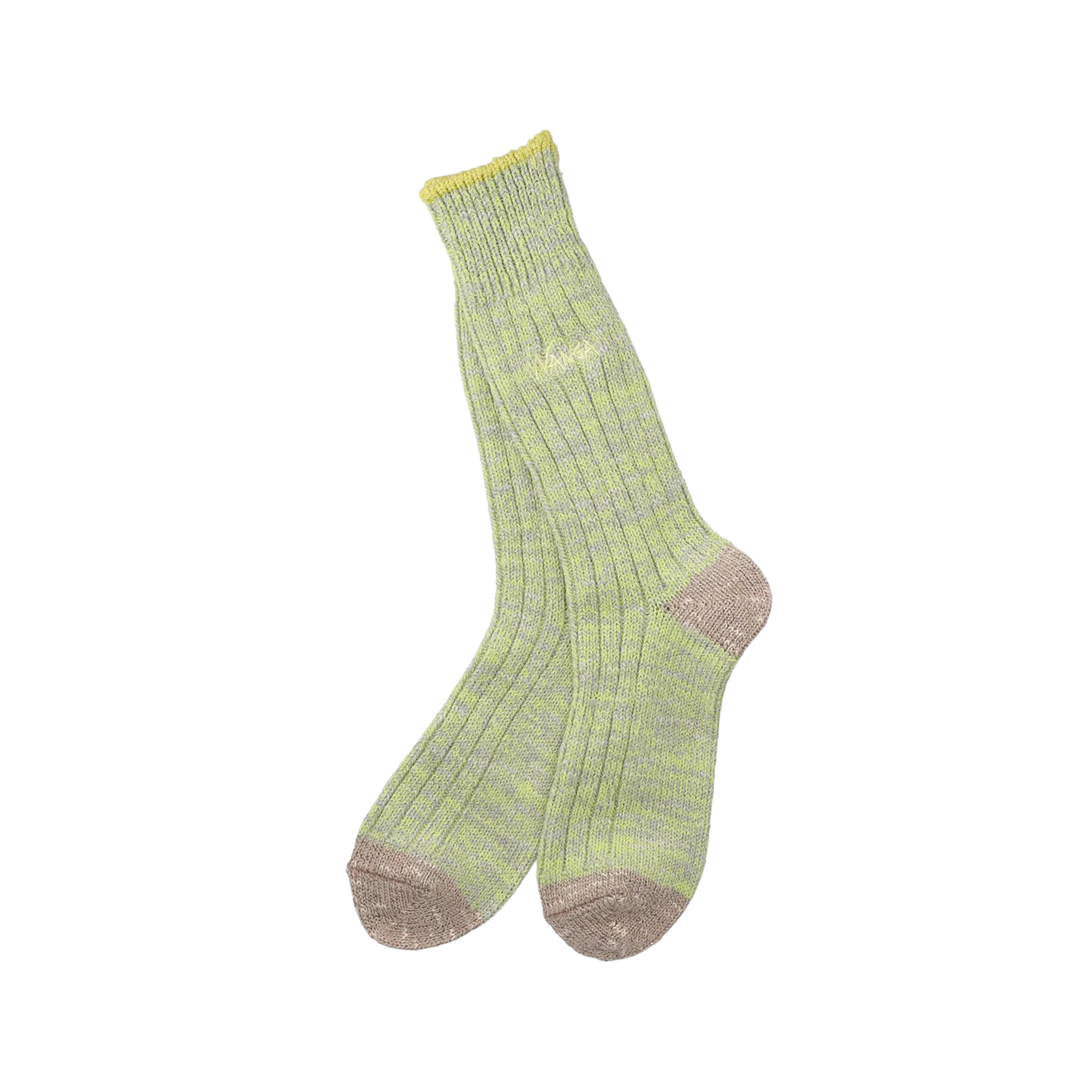 Nanga Color Merange Crew Socks Green