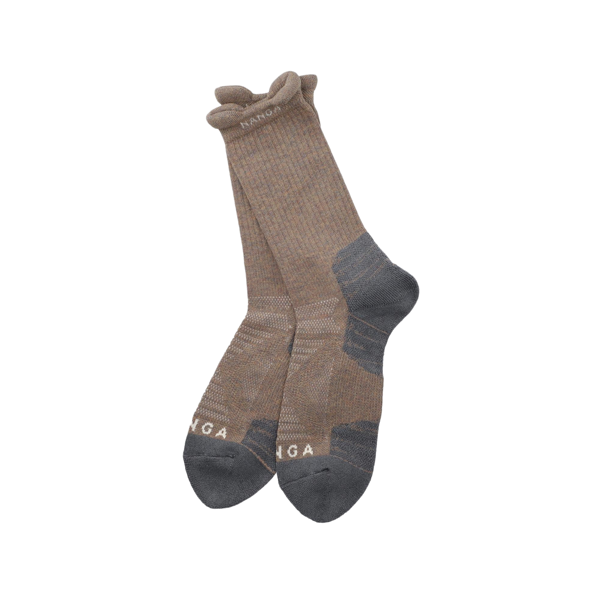 Nanga Power Step Crew Socks Brown