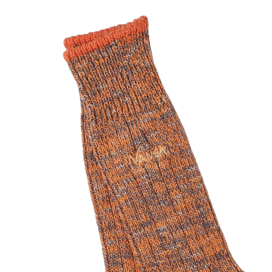 Nanga Color Merange Crew Socks Orange