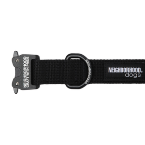 Neighborhood Dog Collar Wide Black  251MTNH-AC02