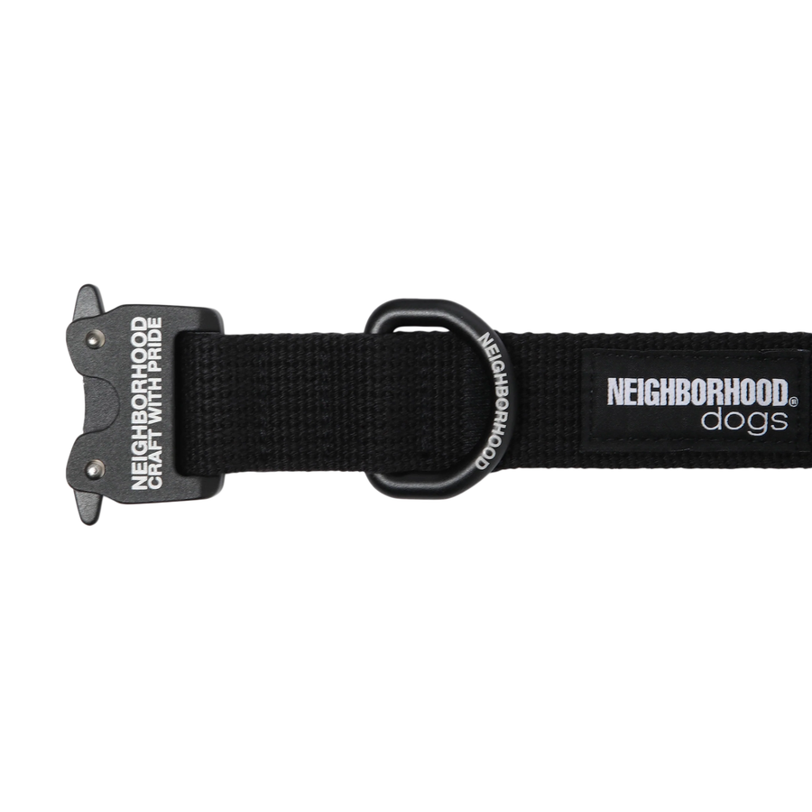 Neighborhood Dog Collar Wide Black  251MTNH-AC02