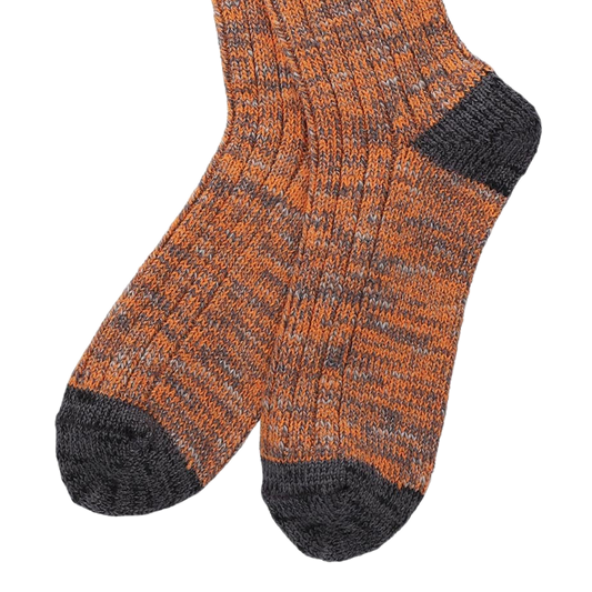 Nanga Color Merange Crew Socks Orange