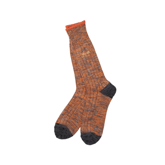 Nanga Color Merange Crew Socks Orange