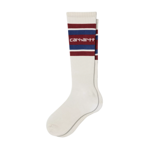 Carhartt WIP Connors Socks Natural/Scarlet/Wolfsbane
