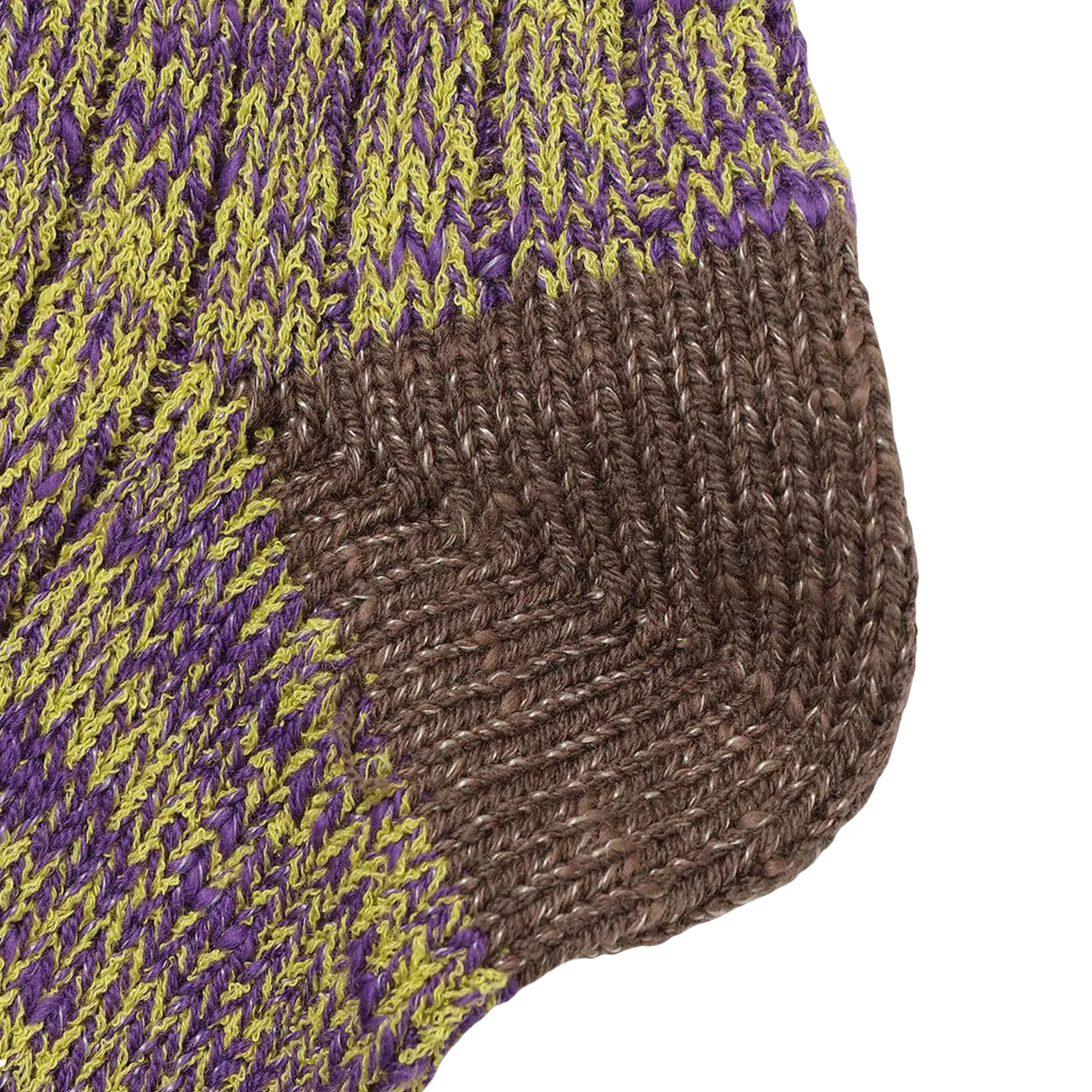 Nanga Color Merange Crew Socks Purple