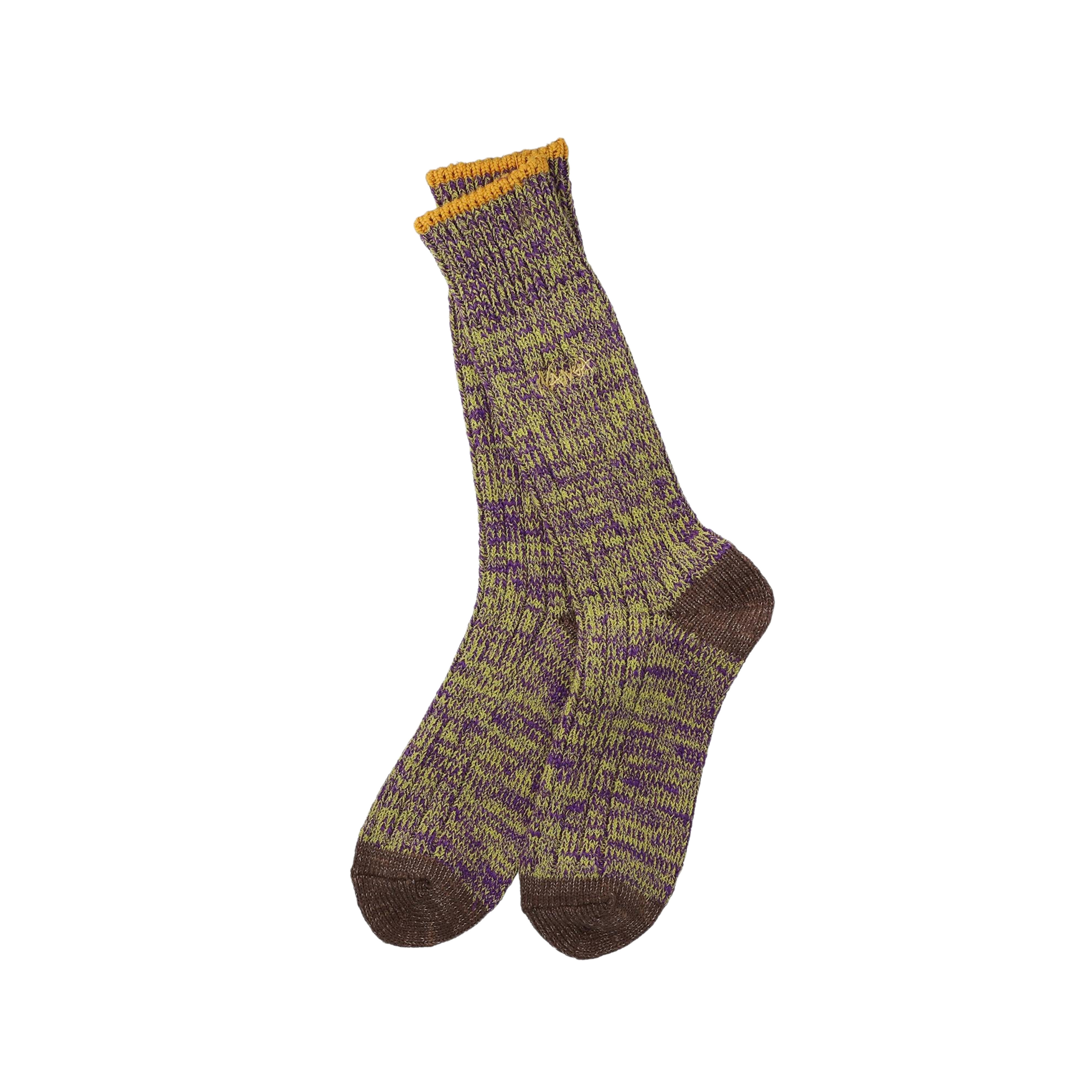 Nanga Color Merange Crew Socks Purple
