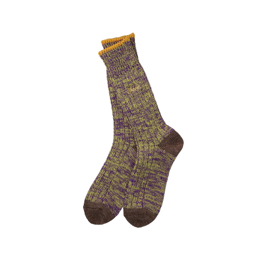 Nanga Color Merange Crew Socks Purple