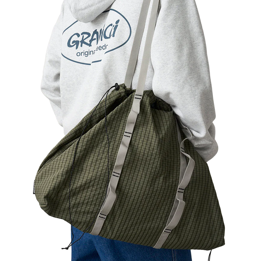 Gramicci Plaid Climbing Tote Olive