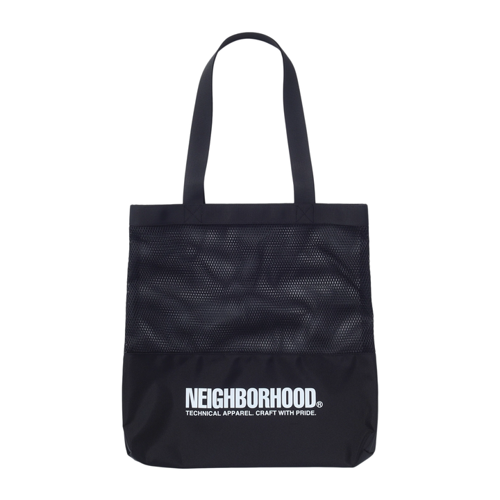 Neighborhood Mesh Tote Bag Black  251FJNH-CG01