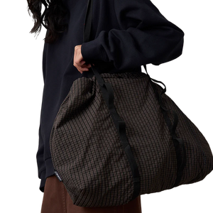 Gramicci Plaid Climbing Tote Deep Brown