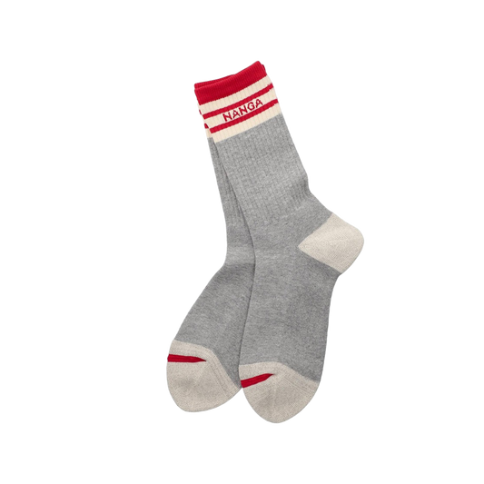Nanga Color Line Rib 7Days Socks Red