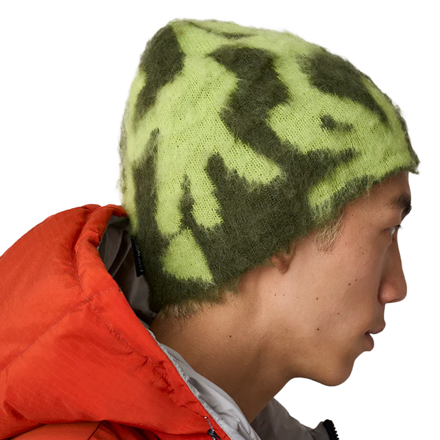 Gramicci Mohair Burly Runningman Beanie Chartreuse