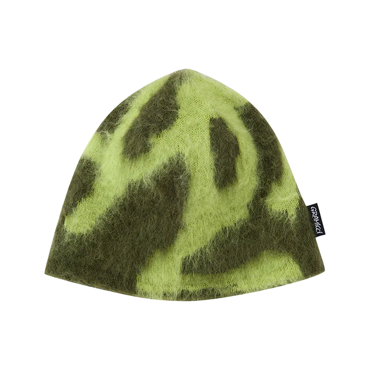 Gramicci Mohair Burly Runningman Beanie Chartreuse