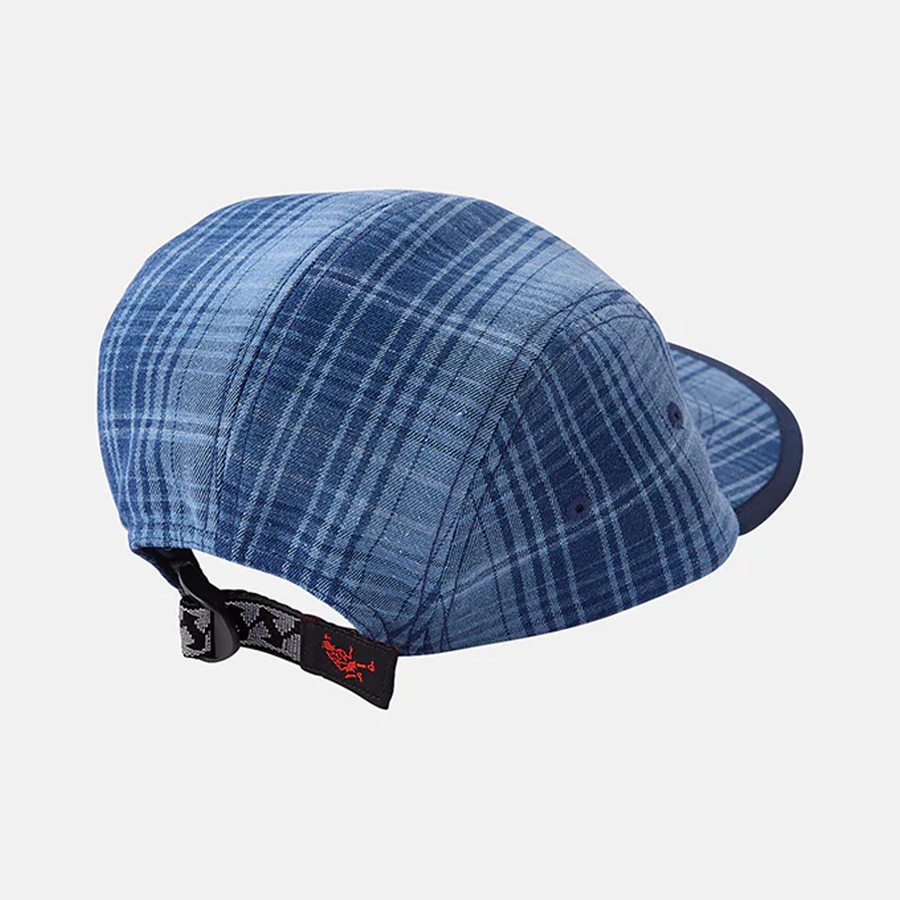 Gramicci Long Bill Cap Indigo Checkered Plaid