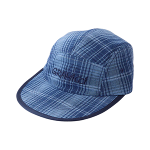 Gramicci Long Bill Cap Indigo Checkered Plaid
