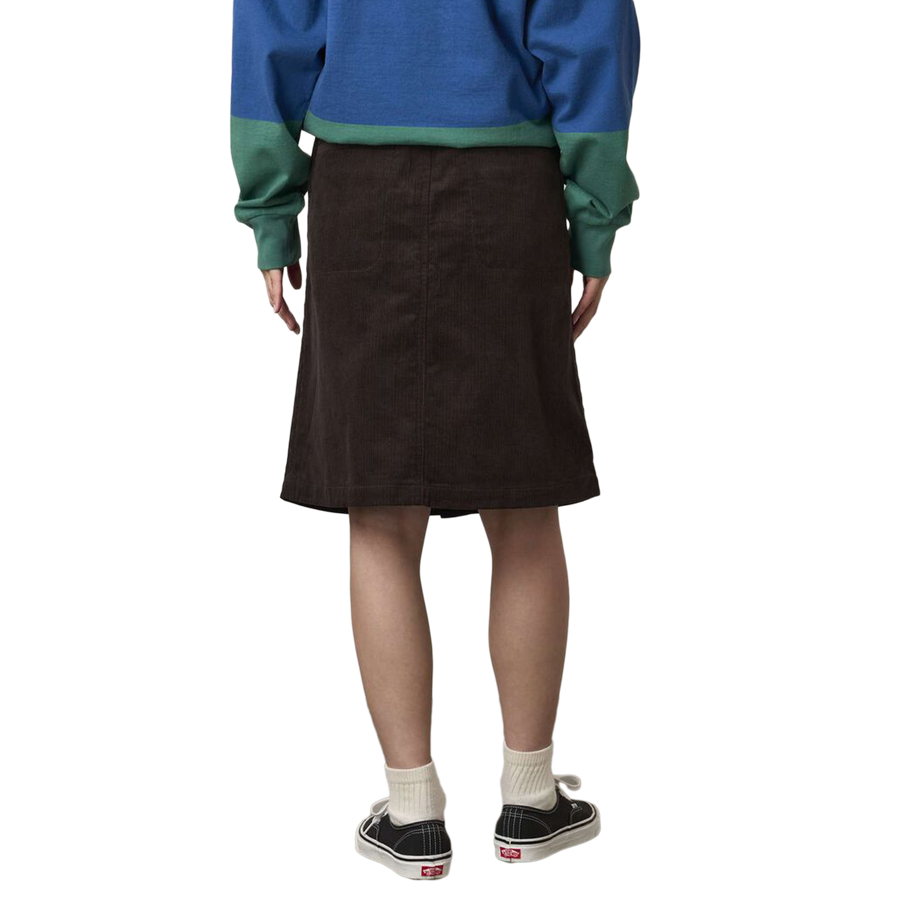Gramicci Women's Buttoned Down Midi Skirt Deep Brown G5FW-SK069