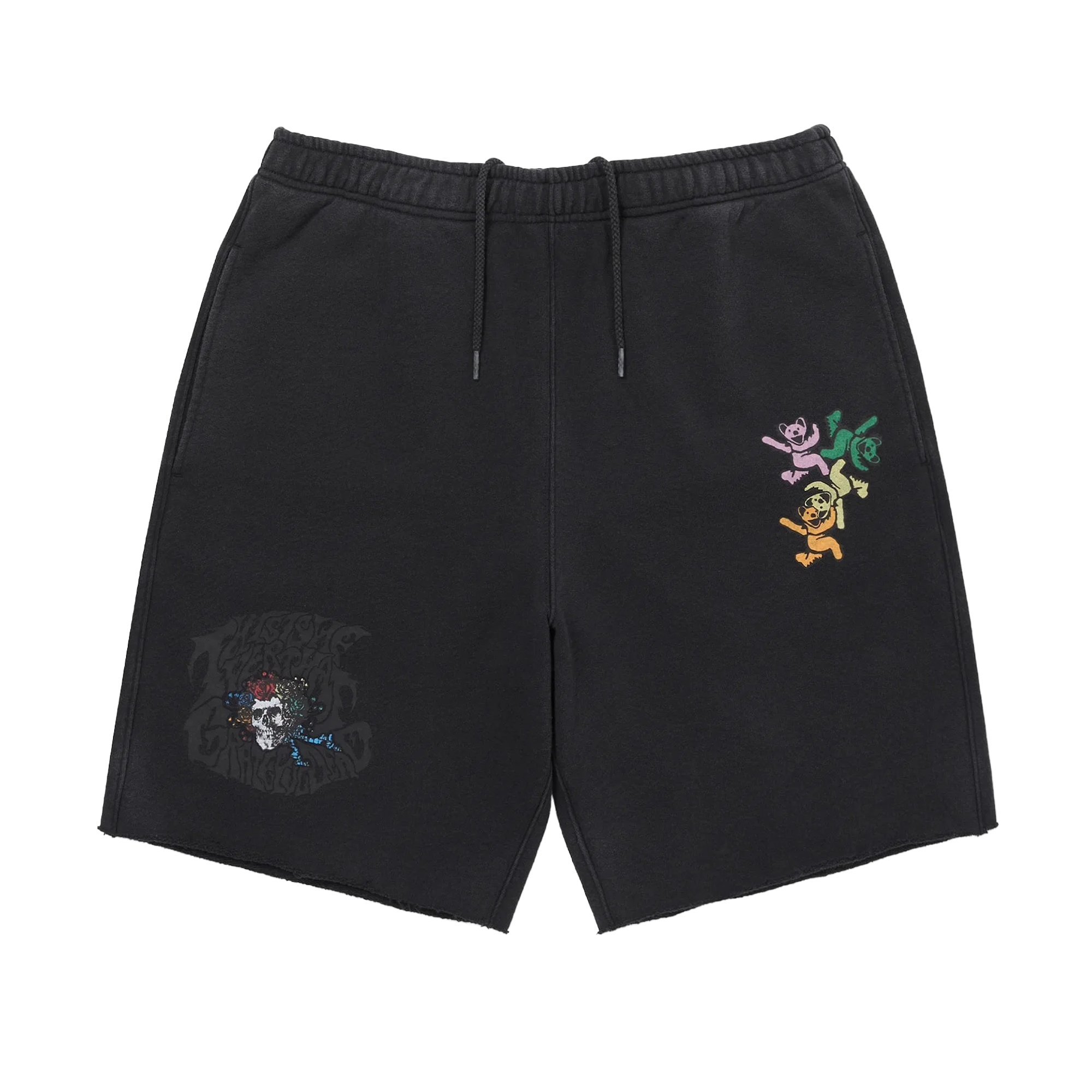 thisisneverthat x Grateful Dead Ol' Dancing Bears Washed Sweat Short Black