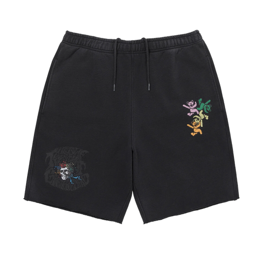 thisisneverthat x Grateful Dead Ol' Dancing Bears Washed Sweat Short Black