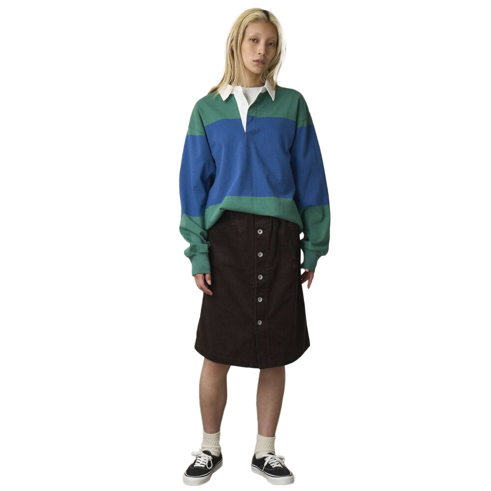 Gramicci Women's Buttoned Down Midi Skirt Deep Brown G5FW-SK069