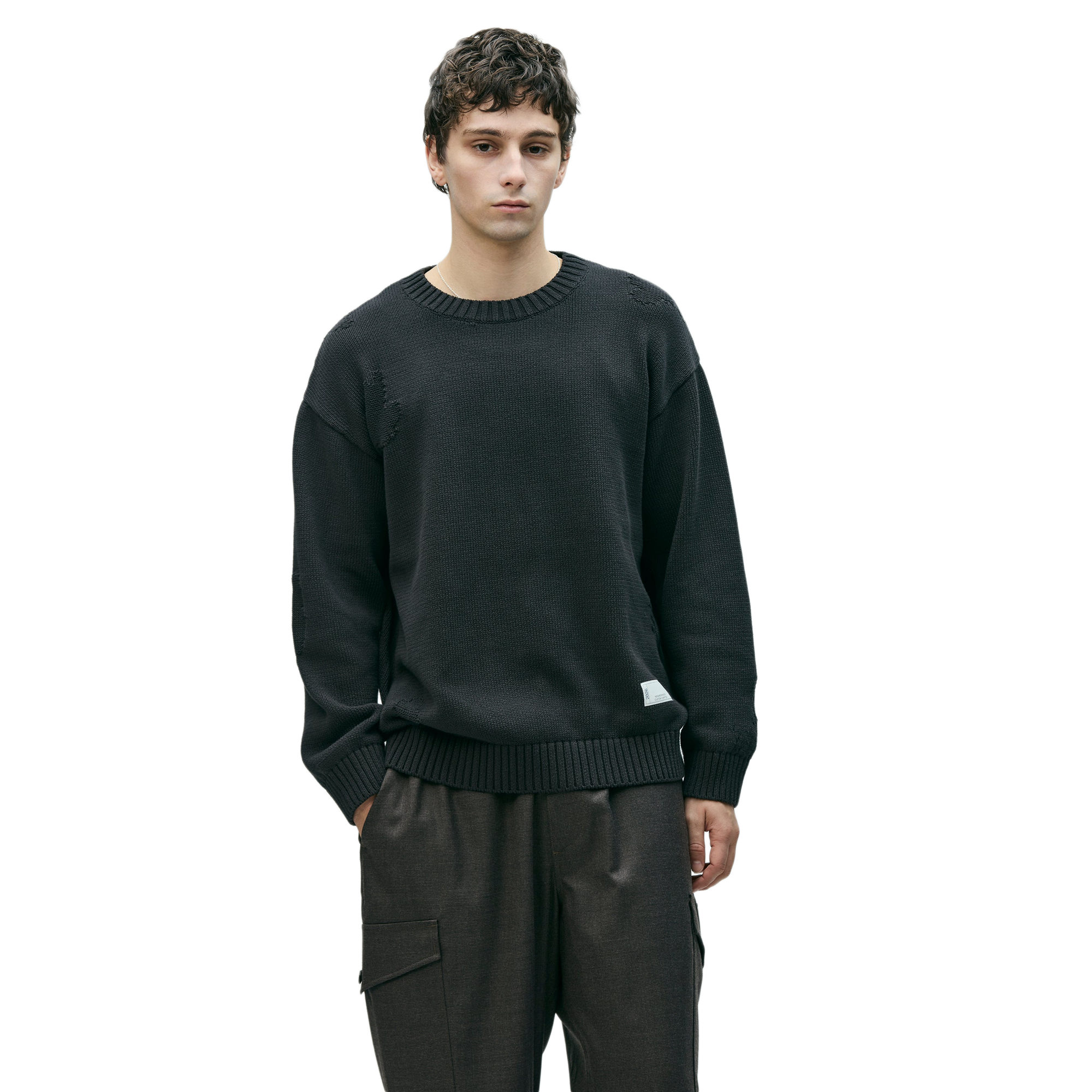 Neighborhood Savage Crewneck Sweater Charcoal