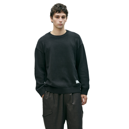Neighborhood Savage Crewneck Sweater Charcoal