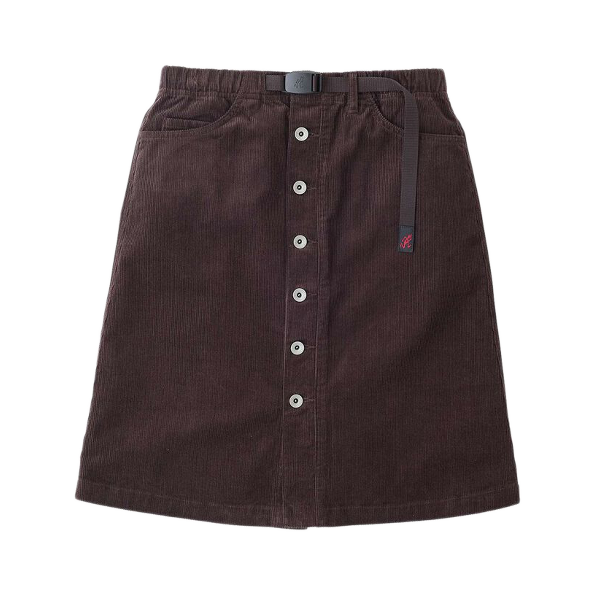 Gramicci Women's Buttoned Down Midi Skirt Deep Brown G5FW-SK069