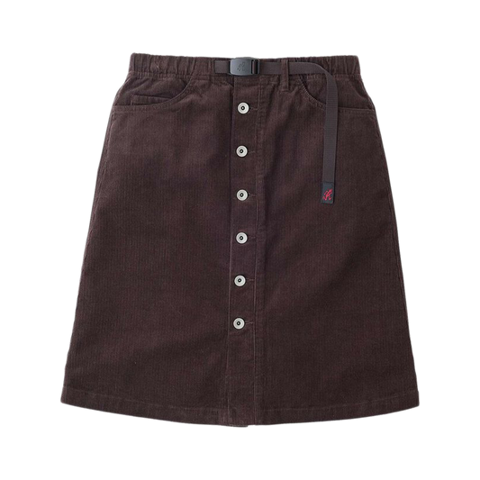 Gramicci Women's Buttoned Down Midi Skirt Deep Brown G5FW-SK069