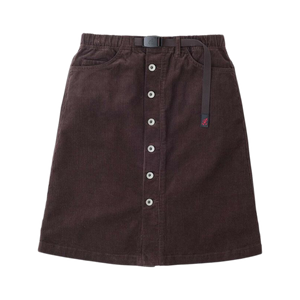 Gramicci Women's Buttoned Down Midi Skirt Deep Brown G5FW-SK069