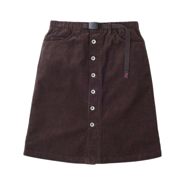Gramicci Women's Buttoned Down Midi Skirt Deep Brown G5FW-SK069