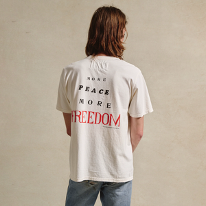 One Of These Days More Peace, More Freedom T-Shirt Bone