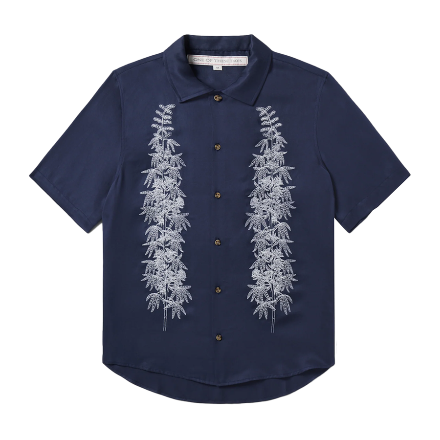 One Of These Days Stocks Camp Shirt Navy