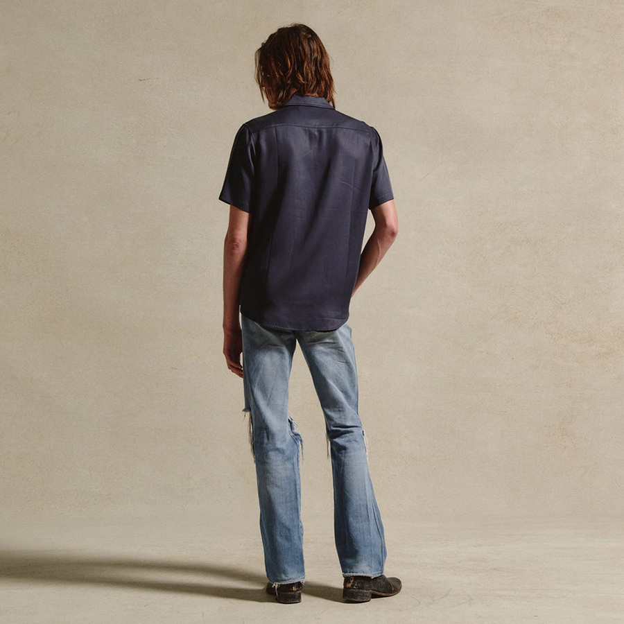 One Of These Days Stocks Camp Shirt Navy