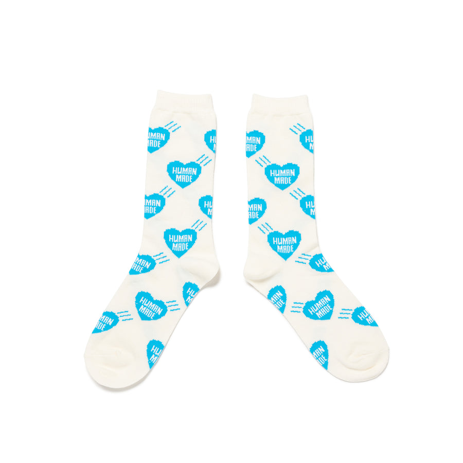 Human Made Heart Socks Blue HM29GD057B