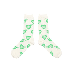 Human Made Heart Socks Green HM29GD057G