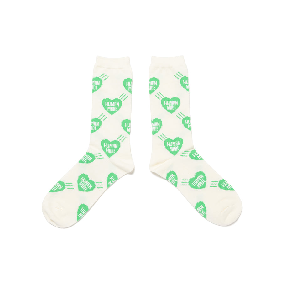 Human Made Heart Socks Green HM29GD057G