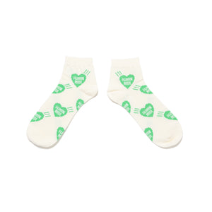 Human Made Heart Short Socks Green HM29GD058G