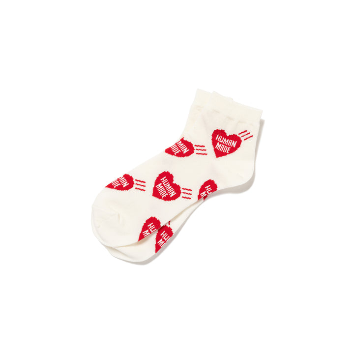 Human Made Heart Short Socks Red HM29GD058R