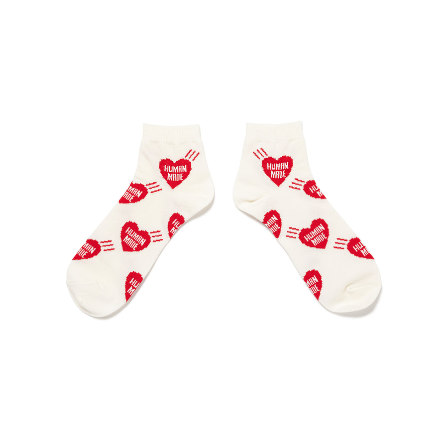 Human Made Heart Short Socks Red HM29GD058R