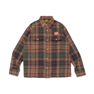 Human Made Check Shirt Brown HM29SH013B