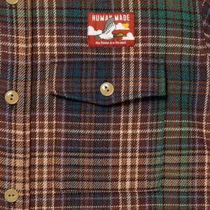 Human Made Check Shirt Brown HM29SH013B