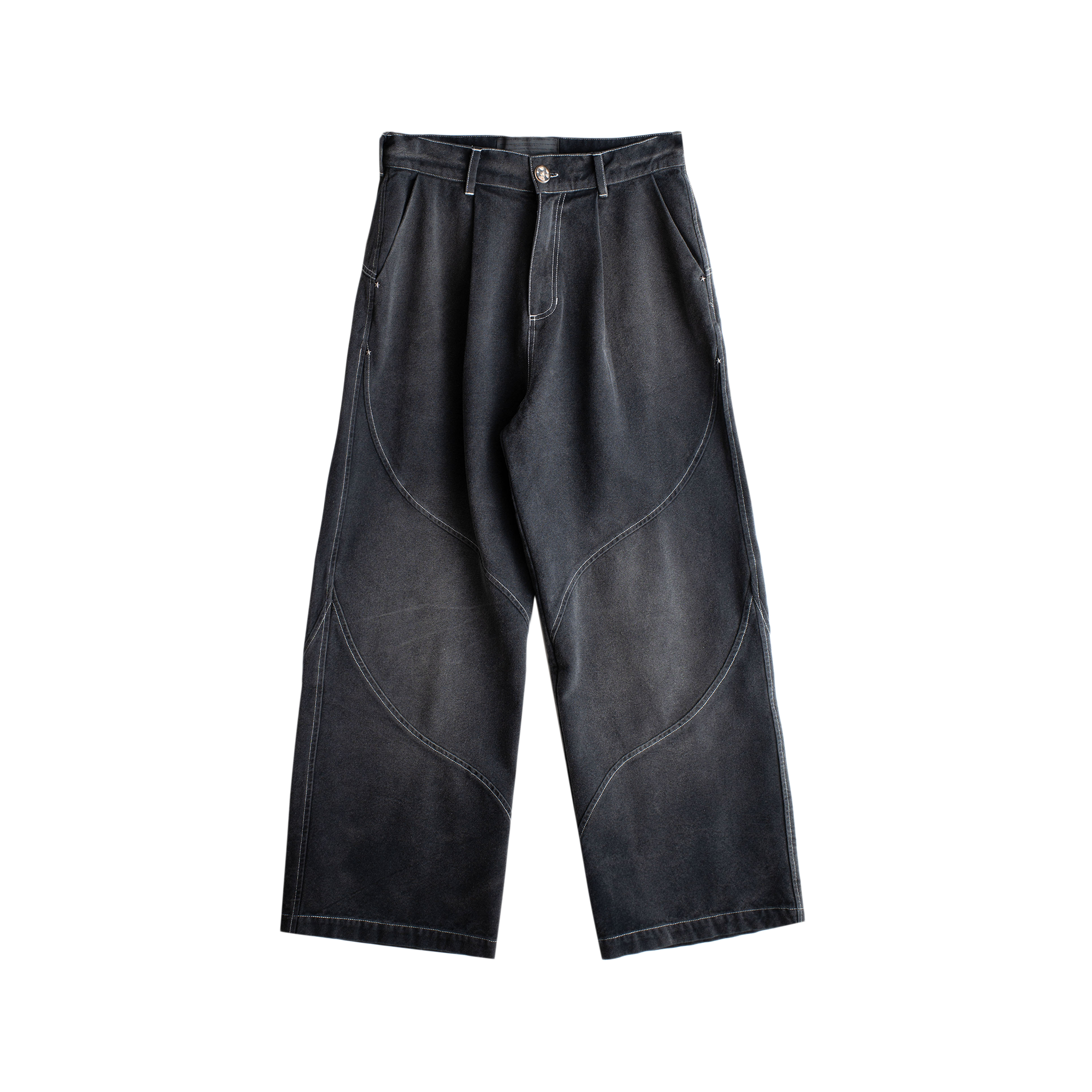 Jungles Jungles Sun Bleached Slant Pant Washed Black