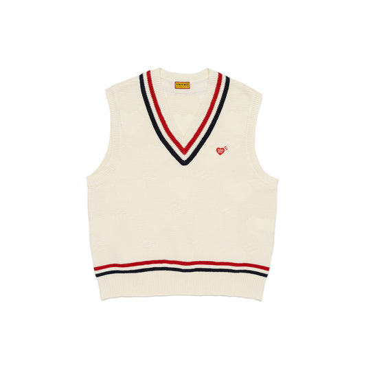 Human Made Heart Knit Vest White HM29CS006W